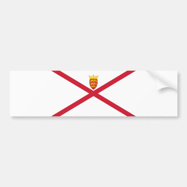 Autocollant De Voiture Drapeau de Jersey (Devant)