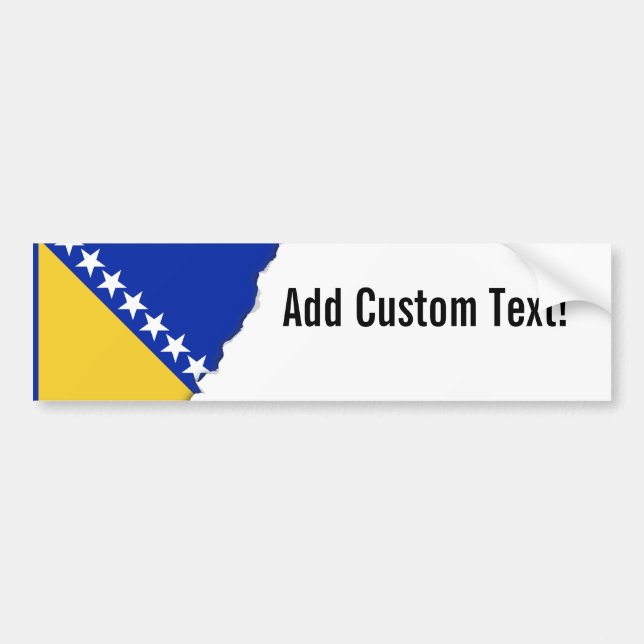 Autocollant De Voiture Drapeau de la Bosnie (Devant)
