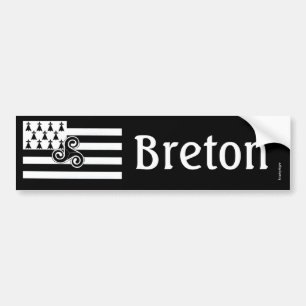 Autocollant De Voiture Drapeau de la Bretagne (Breton)