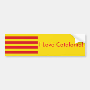 Autocollant De Voiture Drapeau de la Catalogne