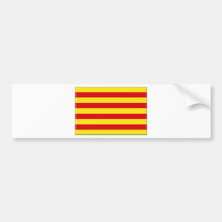 Autocollant De Voiture Drapeau de la Catalogne (Espagne)