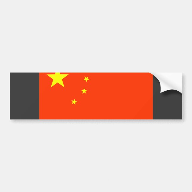 Autocollant De Voiture Drapeau de la Chine (Devant)