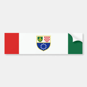 Autocollant De Voiture Drapeau de la Fédération de Bosnie-Herzégovine