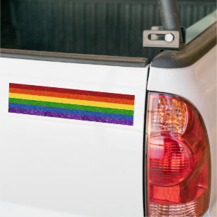 Autocollant De Voiture Drapeau de la Fierté arc-en-ciel LGBT Parties scin