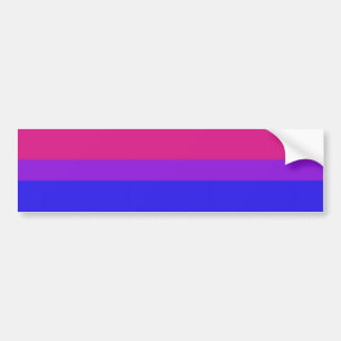 Autocollant De Voiture Drapeau de la fierté bisexuelle tombée