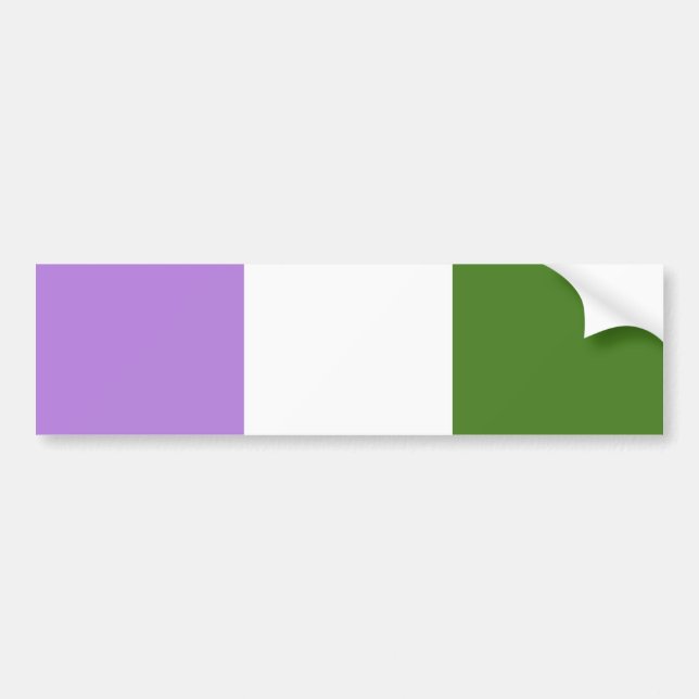 Autocollant De Voiture Drapeau de la fierté queer (Devant)