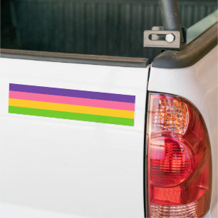 Autocollant De Voiture Drapeau de la Fierté saphique