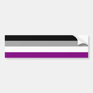 Autocollant De Voiture Drapeau de la fierté sexuelle (As) (Asexuality)