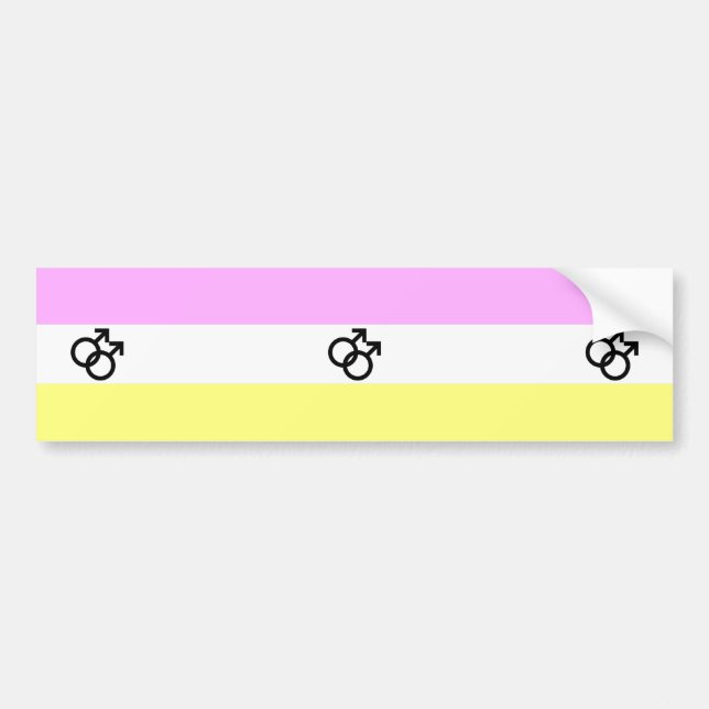 Autocollant De Voiture Drapeau de la Fierté Twink (Devant)