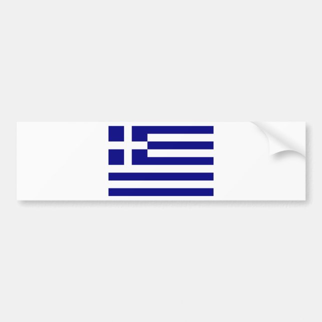 Autocollant De Voiture Drapeau de la Grèce (Devant)