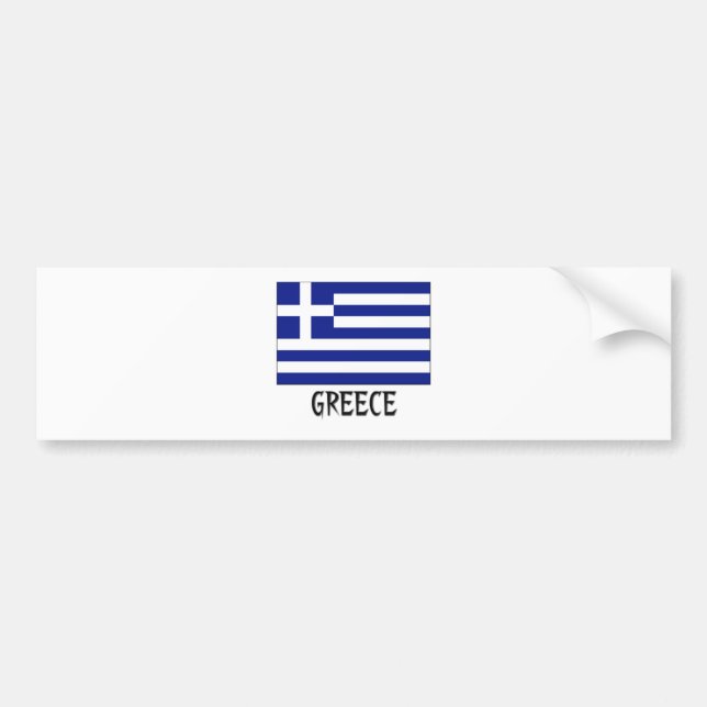 Autocollant De Voiture Drapeau de la Grèce (Devant)