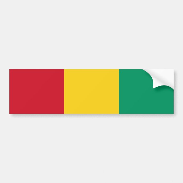 Autocollant De Voiture Drapeau de la Guinée (Devant)