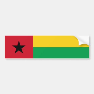 Autocollant De Voiture Drapeau de la Guinée Bissau