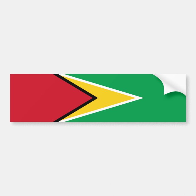 Autocollant De Voiture Drapeau de la Guyane (Devant)