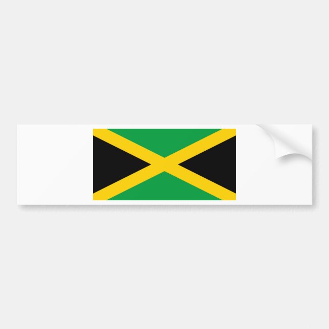 Autocollant De Voiture Drapeau de la Jamaïque (Devant)