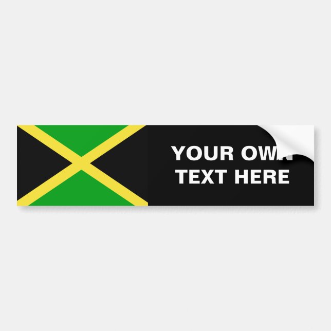 Autocollant De Voiture Drapeau de la Jamaïque (Devant)