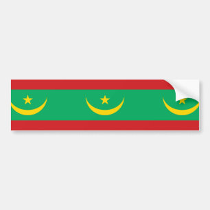 Autocollant De Voiture Drapeau de la Mauritanie