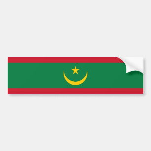 Autocollant De Voiture Drapeau de la Mauritanie