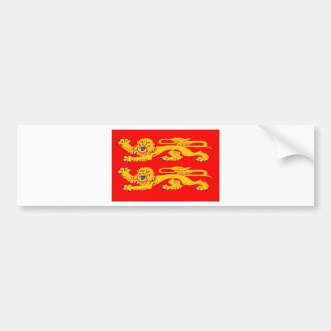 Autocollant De Voiture Drapeau de la Normandie (France) (Devant)