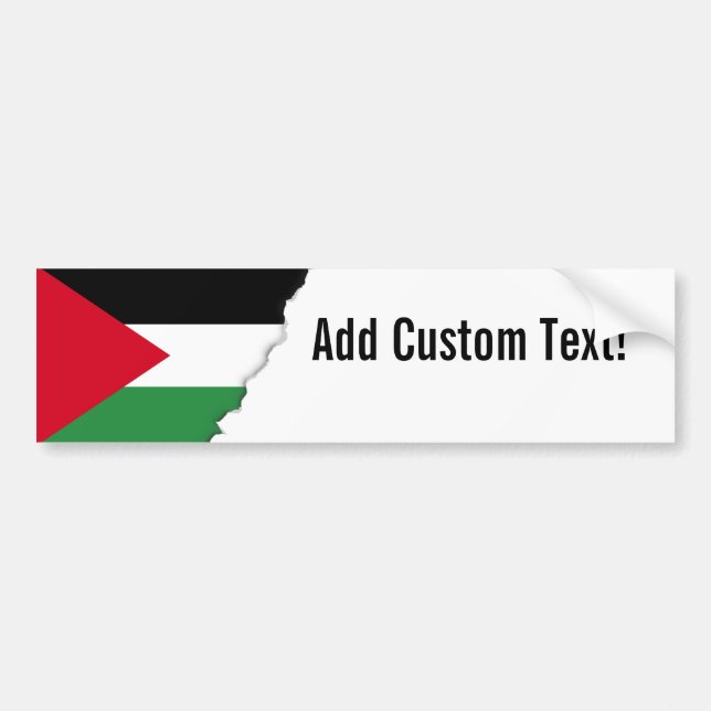 Autocollant De Voiture Drapeau de la Palestine (Devant)