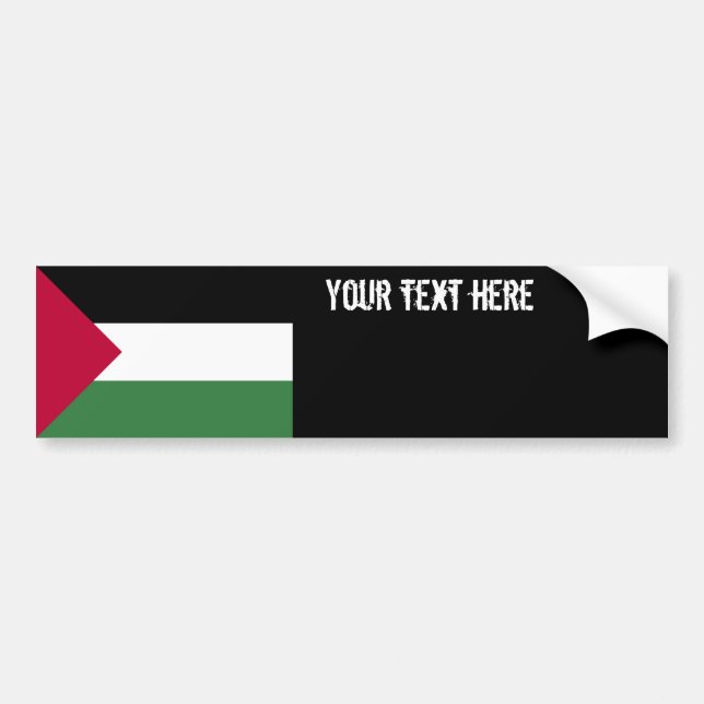 Autocollant De Voiture Drapeau de la Palestine (Devant)
