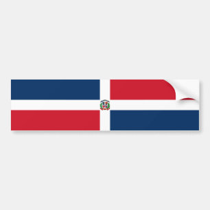 Autocollant De Voiture Drapeau de la République Dominicaine