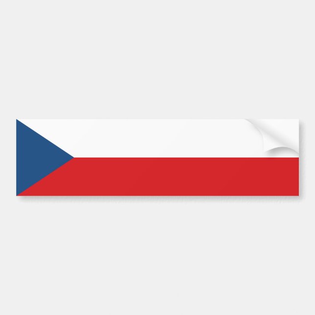 Autocollant De Voiture Drapeau de la République tchèque (Devant)