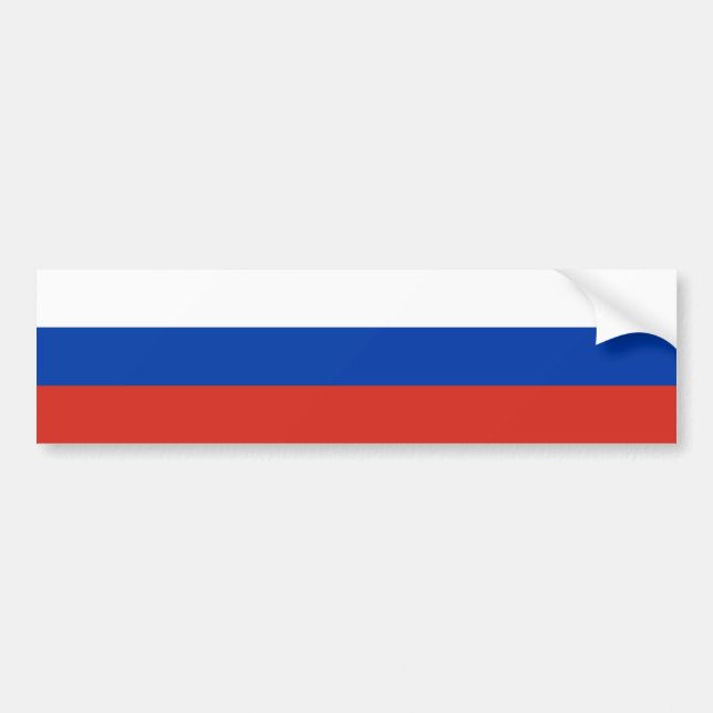 Autocollant De Voiture Drapeau de la Russie (Devant)
