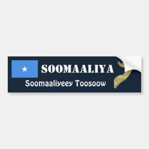 Autocollant De Voiture Drapeau de la Somalie + Adhésif pour pare-chocs d