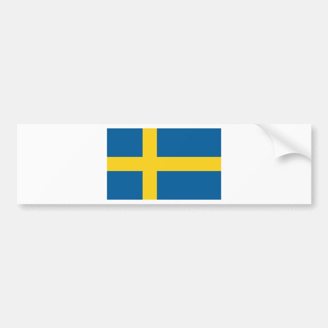 Autocollant De Voiture Drapeau de la Suède (Devant)