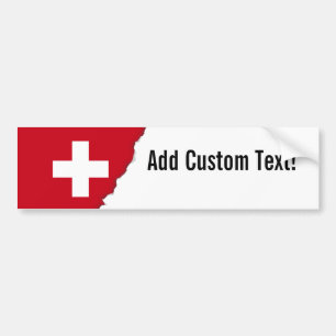 Autocollant De Voiture Drapeau de la Suisse