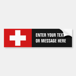 Autocollant De Voiture Drapeau de la Suisse