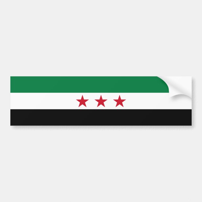 Autocollant De Voiture Drapeau de la Syrie (Devant)