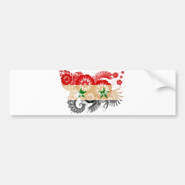 Autocollant De Voiture Drapeau de la Syrie (Devant)