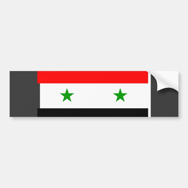Autocollant De Voiture Drapeau de la Syrie (Devant)