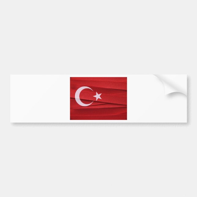 Autocollant De Voiture Drapeau de la Turquie (Devant)
