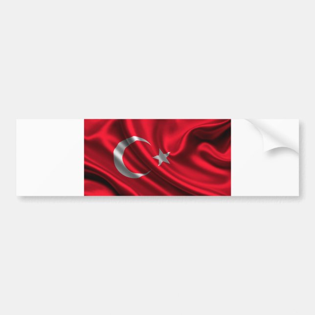 Autocollant De Voiture Drapeau de la Turquie, drapeau turc (Devant)