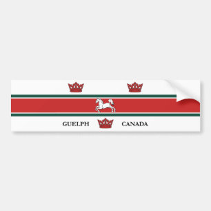Autocollant De Voiture Drapeau de la ville de Guelph (Ontario, Canada)