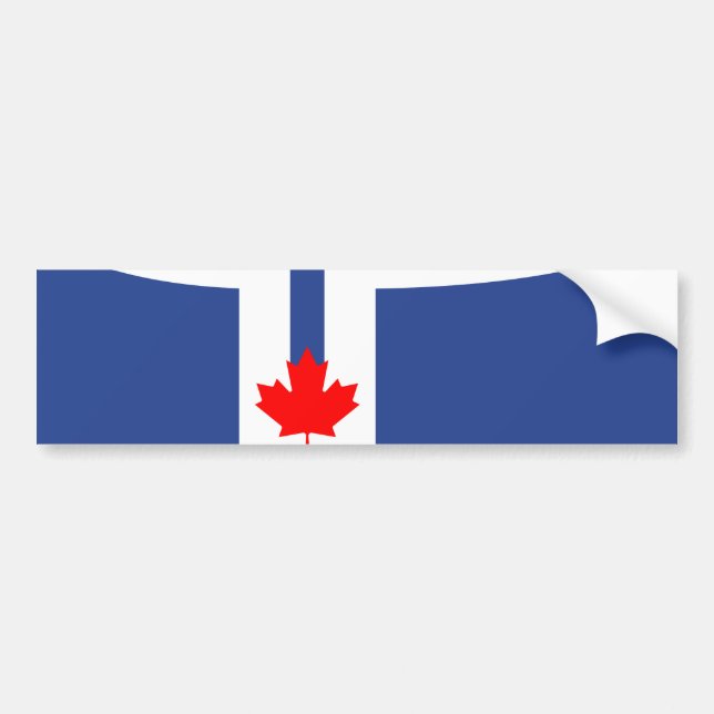 Autocollant De Voiture Drapeau de la ville de Toronto (Canada) (Devant)
