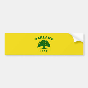 Autocollant De Voiture Drapeau de la ville d'Oakland (Californie)