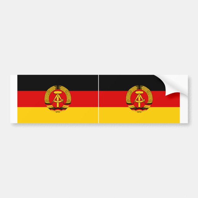 Autocollant De Voiture Drapeau de l'Allemagne de l'Est (Devant)
