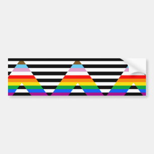 Autocollant De Voiture Drapeau de l'Ally Pride de progression LGBTQ