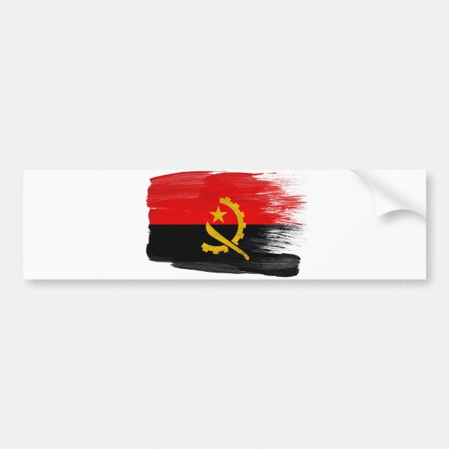 Autocollant De Voiture Drapeau de l'Angola (Devant)