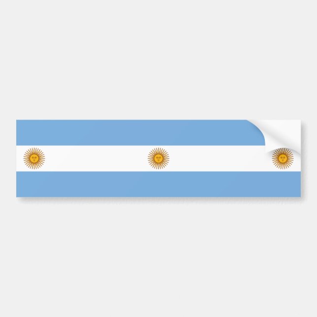 Autocollant De Voiture Drapeau de l'Argentine (Devant)
