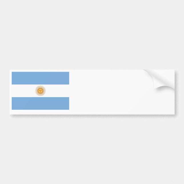 Autocollant De Voiture Drapeau de l'Argentine (Devant)