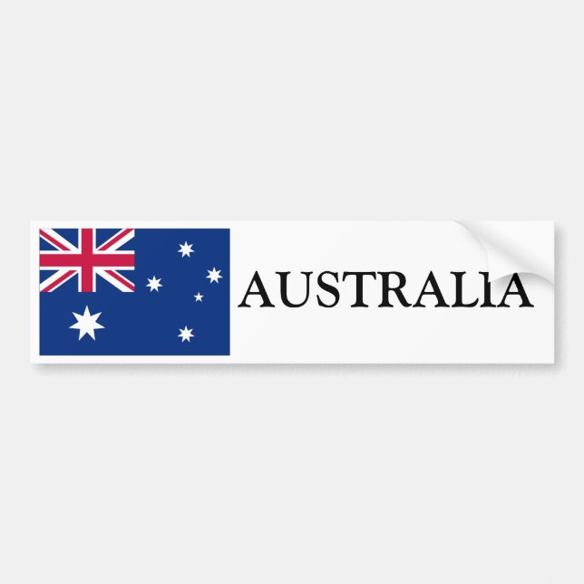 Autocollant De Voiture Drapeau de l'Australie (Devant)