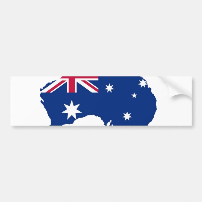Autocollant De Voiture Drapeau de l'Australie Style Design (Devant)
