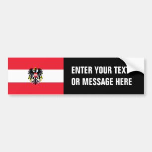 Autocollant De Voiture Drapeau de l'Autriche