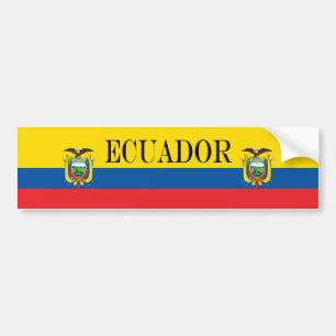 Autocollant De Voiture Drapeau de l'Equateur