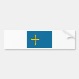 Autocollant De Voiture Drapeau de l'Espagne Asturies